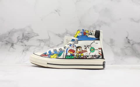 匡威DORAEMON X Converse 1970s联名哆啦A梦真标硫化高帮帆布鞋卡通原盒软蓝底