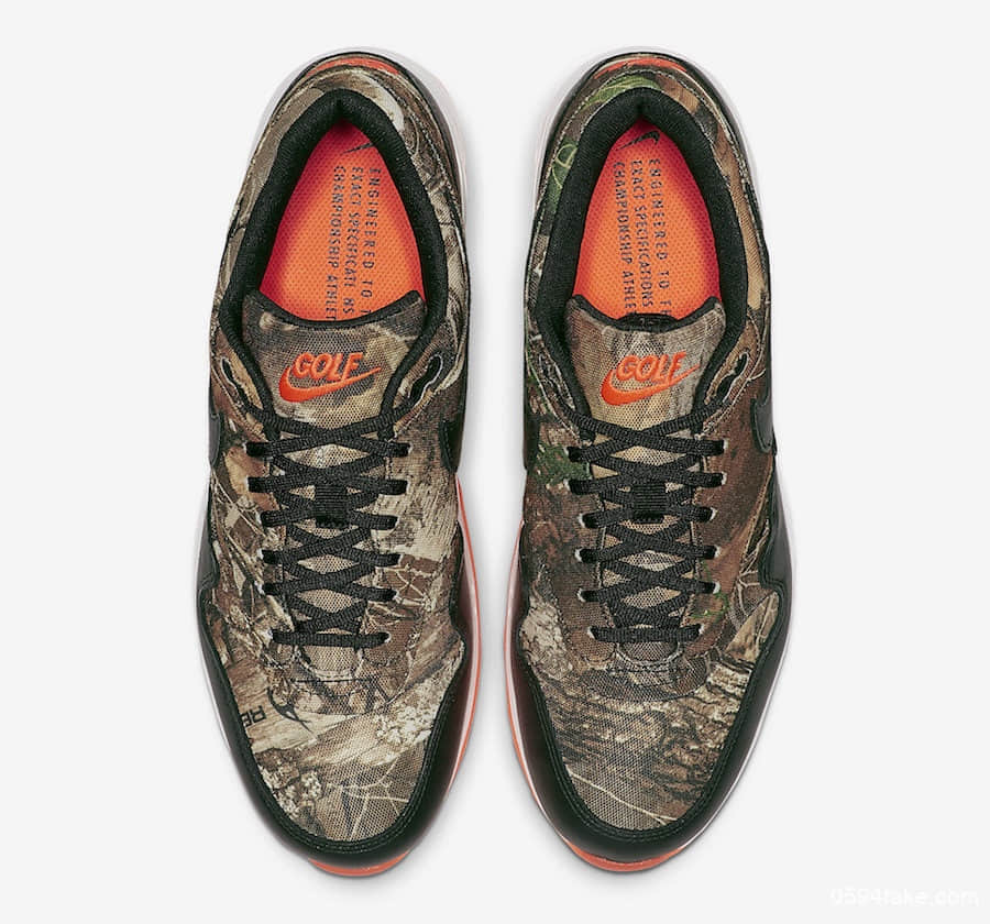 Nike Air Max 1 Golf NRG“Realtree Camo”将于8月22日发售！充满秋冬气息！ 货号：BQ4804-210