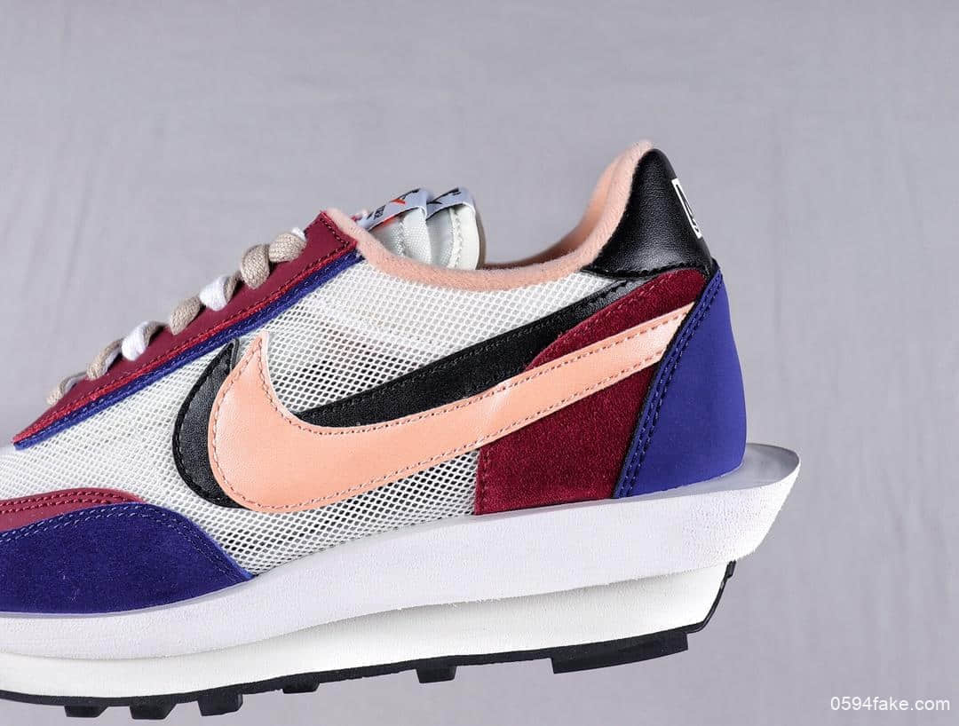 耐克SACAI x NIKE LDV Waffle日式解构美学联名重叠设计前卫纯原版本华夫变形休闲慢跑鞋 货号：BV0073-700