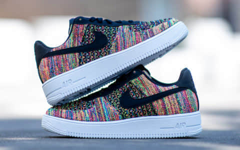 Nike Air Force 1 Flyknit 2.0这个新配色简直让人眼花缭乱！ 货号：BV0063-002