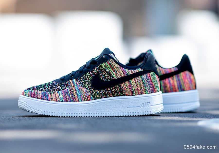 Nike Air Force 1 Flyknit 2.0这个新配色简直让人眼花缭乱！ 货号：BV0063-002