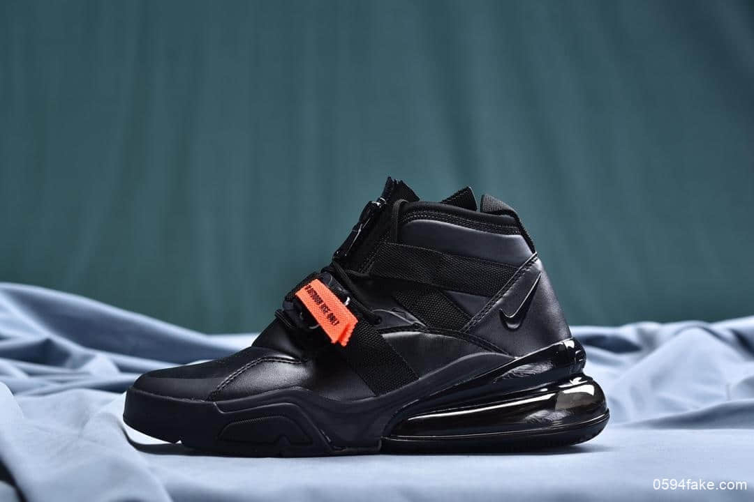 耐克Nike Air Force 270 Utility空军机能系列270气垫鞋拉邦二代公司级版本原厂钢印鞋标鞋盒 货号：AQ0572-001