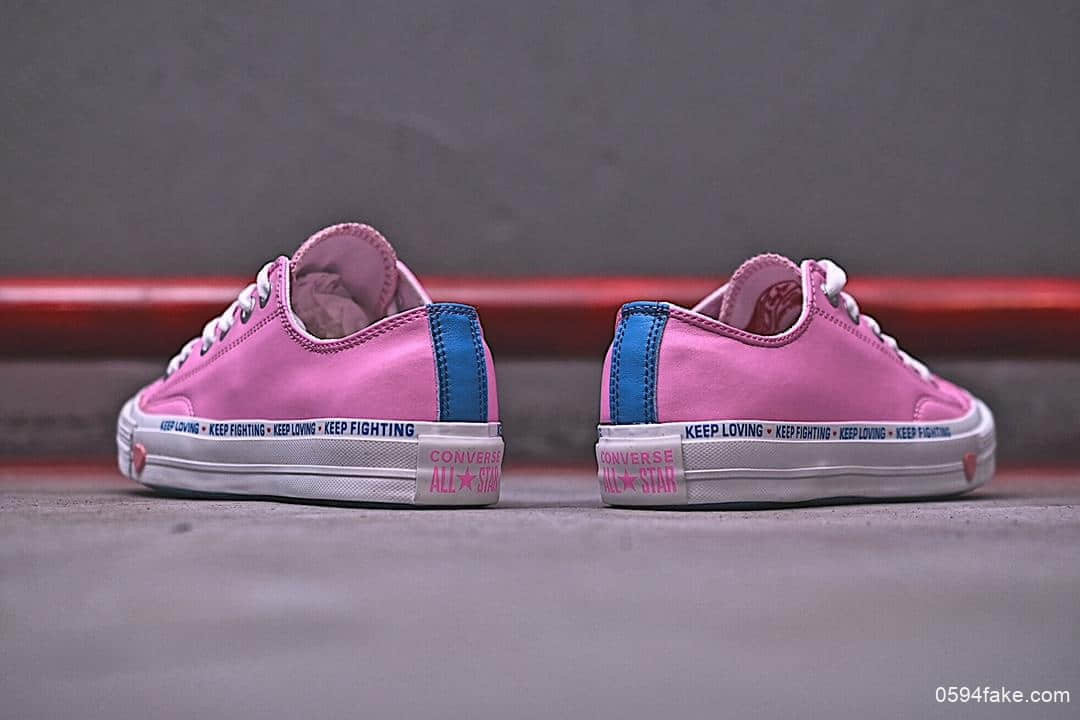 匡威Converse Chuck 70 Low Top Love Graphic 1970真标硫化蓝底低帮头层皮硫化百搭运动板鞋正确硅蓝PU中底顶级硫化工艺原鞋开模 货号：164559C