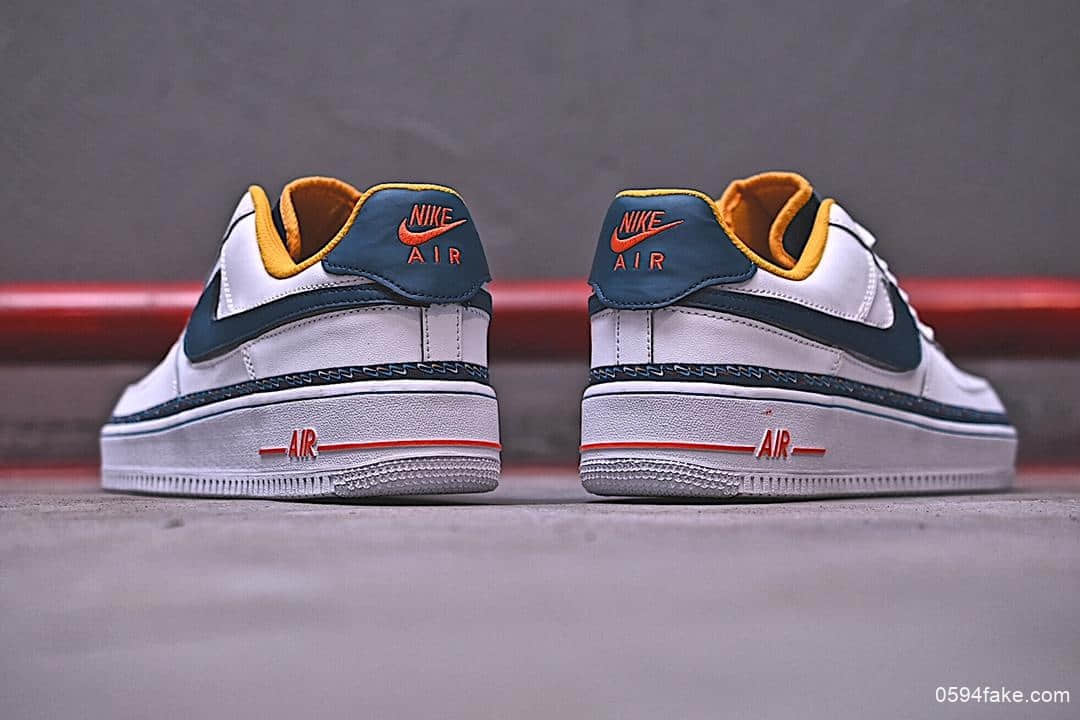 耐克Nike Air Force 1'07 Lv8公司级版本空军一号串标休闲板鞋内附红蓝两幅鞋带内置气垫 货号：CD7339-100