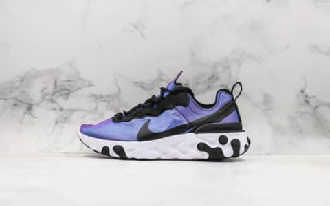 耐克Nike React Element 55 PRM SU19公司级高桥盾机能跑鞋透气薄纱面料运动休闲跑鞋 货号：BQ9241-002