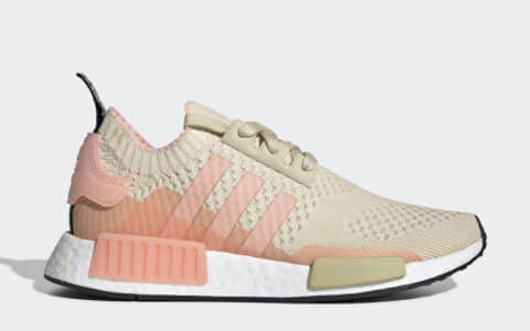 粉嫩又清新！这双adidas NMD R1女孩子一定要pick！ 货号：EE6434