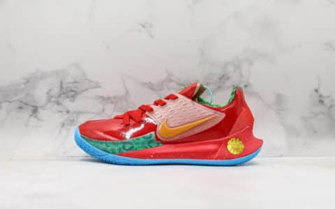 耐克SpongBob Squarepants x Nike Kyrie Low 2 Mr Krabs公司级版本欧文2代蟹老板痞老板红海绵宝宝主题系列实战篮球鞋 货号：CJ6953-600