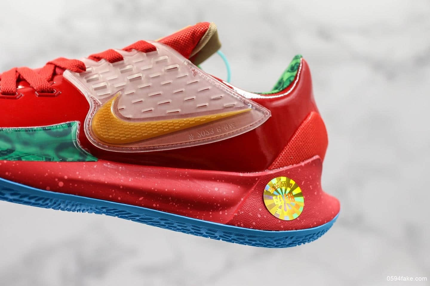 耐克SpongBob Squarepants x Nike Kyrie Low 2 Mr Krabs公司级版本欧文2代蟹老板痞老板红海绵宝宝主题系列实战篮球鞋 货号：CJ6953-600