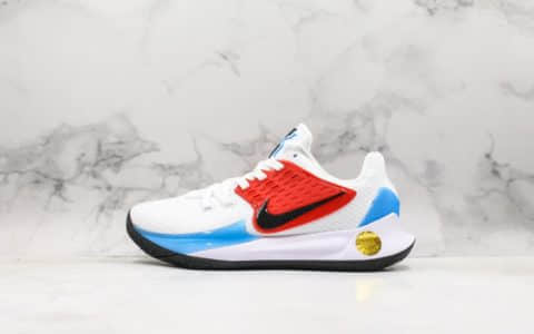 耐克Nike Kyrie Low 2公司级版本欧文2白色透气织物鞋身搭配鞋侧支撑片内置气垫实战篮球鞋 货号：AV6337-002