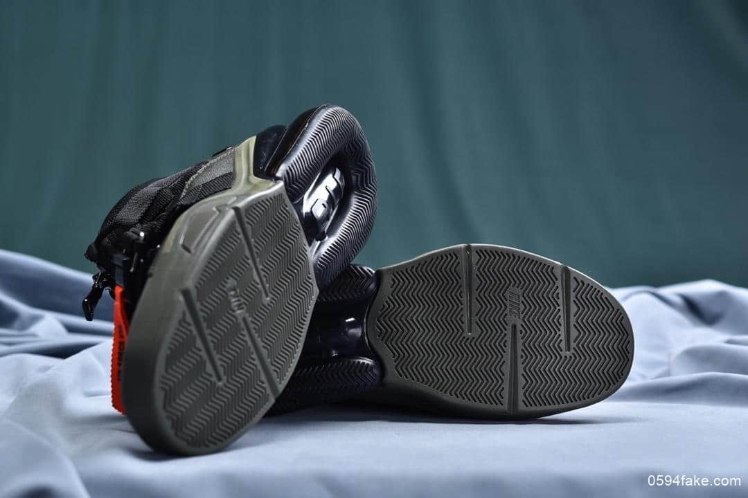 耐克Nike Air Force 270 Utility高帮空军机能半掌气垫拉邦二代运动鞋公司级版本区别市面通货版本 货号：AQ0572-040