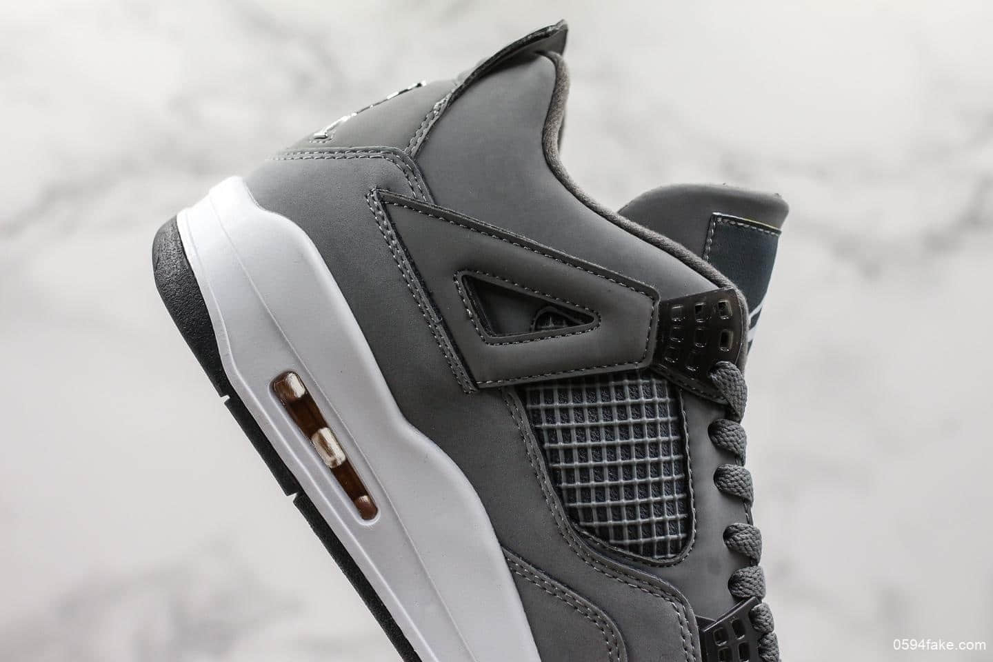 乔丹Air Jordan 4 Retro Cool Grey纯原版本AJ4酷灰配色原档案数据开发原盒原标实战篮球鞋 货号：308497-007