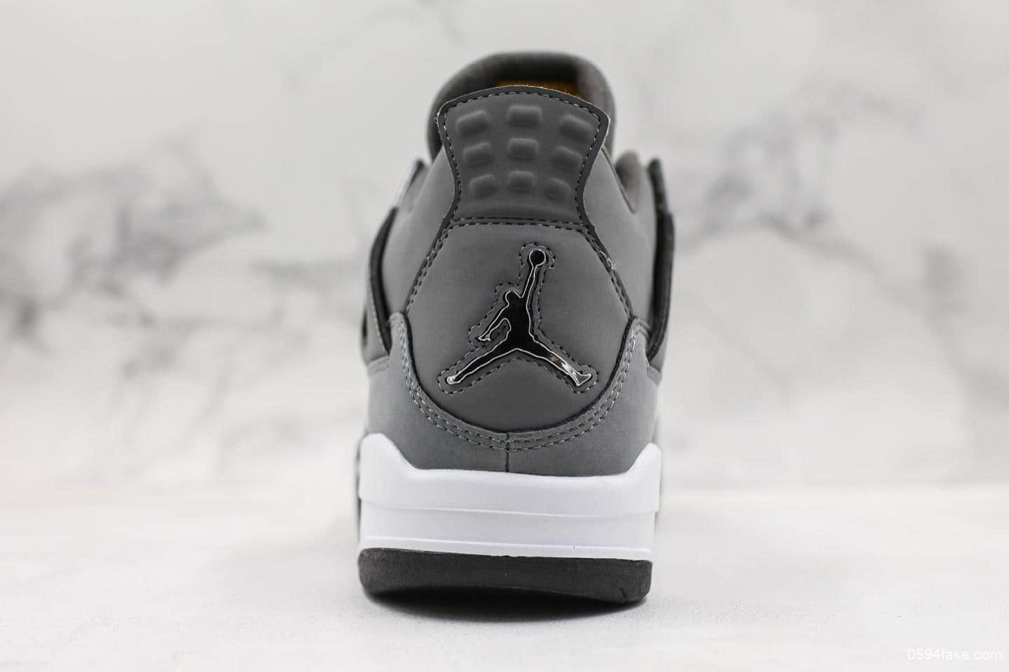 乔丹Air Jordan 4 Retro Cool Grey纯原版本AJ4酷灰配色原档案数据开发原盒原标实战篮球鞋 货号：308497-007