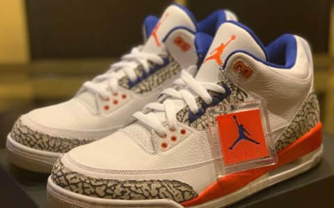 Air Jordan 3“Knicks Rivals”实物图曝光！鞋舌内部标签意义非凡！ 货号：136064-148