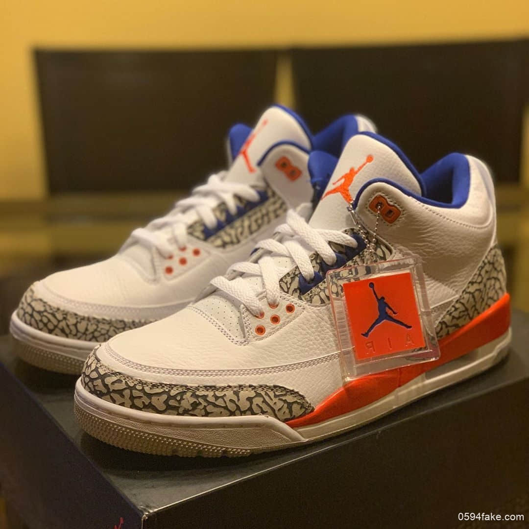 Air Jordan 3“Knicks Rivals”实物图曝光！鞋舌内部标签意义非凡！ 货号：136064-148