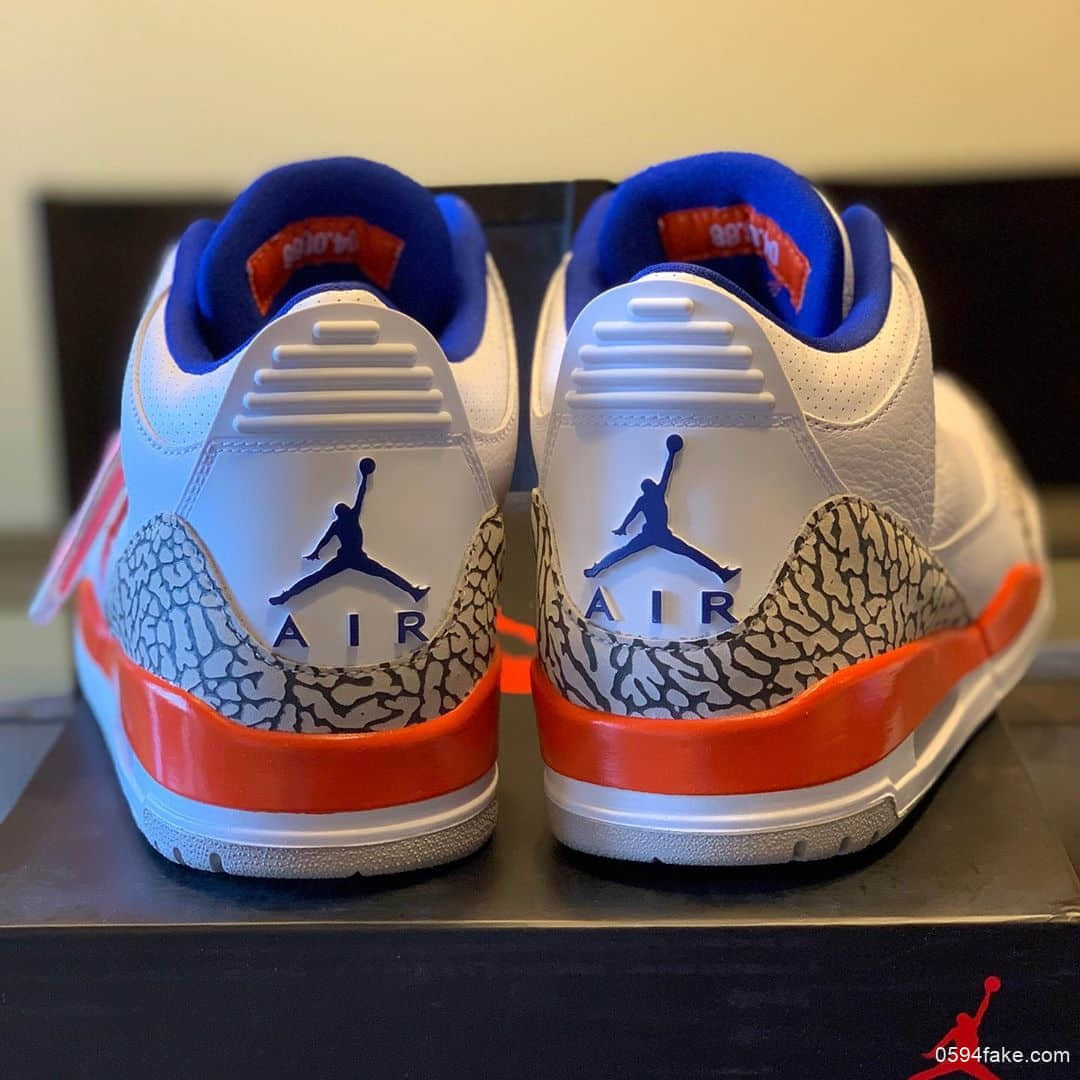 Air Jordan 3“Knicks Rivals”实物图曝光！鞋舌内部标签意义非凡！ 货号：136064-148