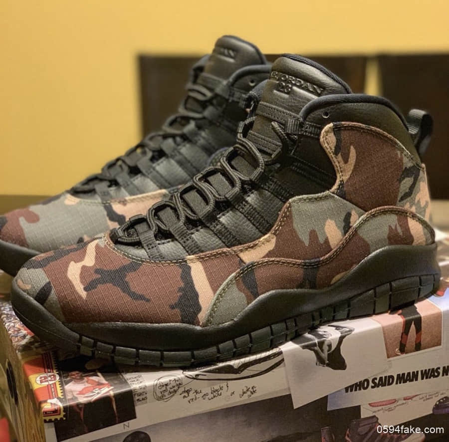 Air Jordan 10“Camo”更多细节图释出！真的绝了！ 货号：310805-201