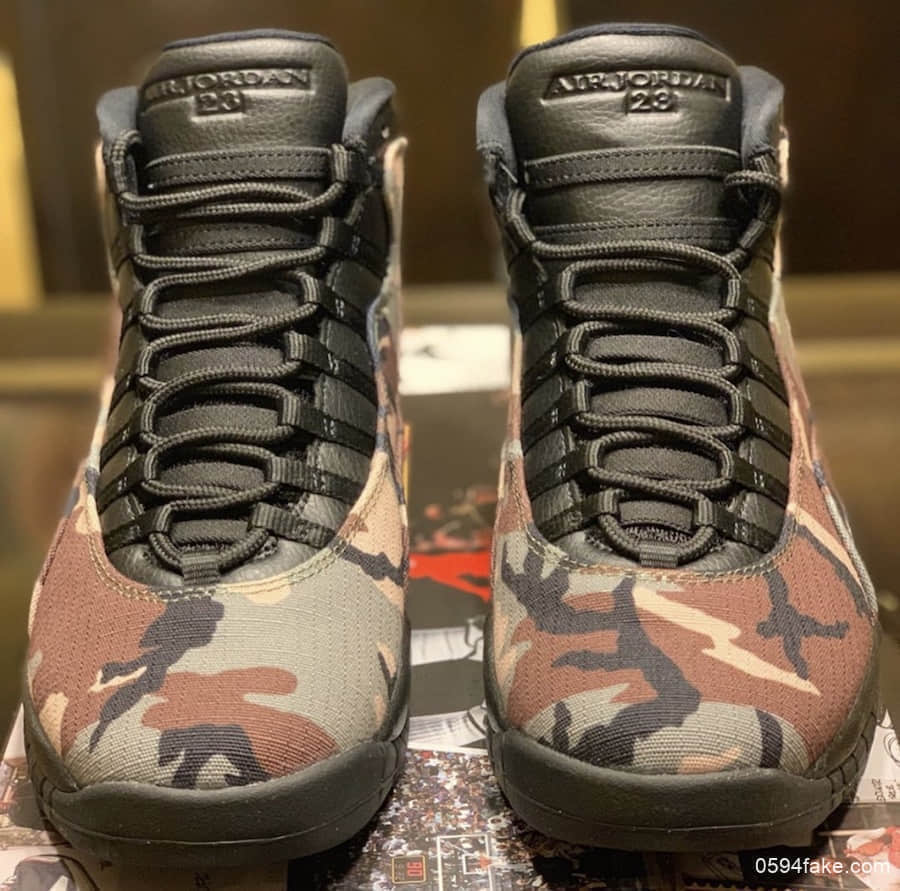 Air Jordan 10“Camo”更多细节图释出！真的绝了！ 货号：310805-201