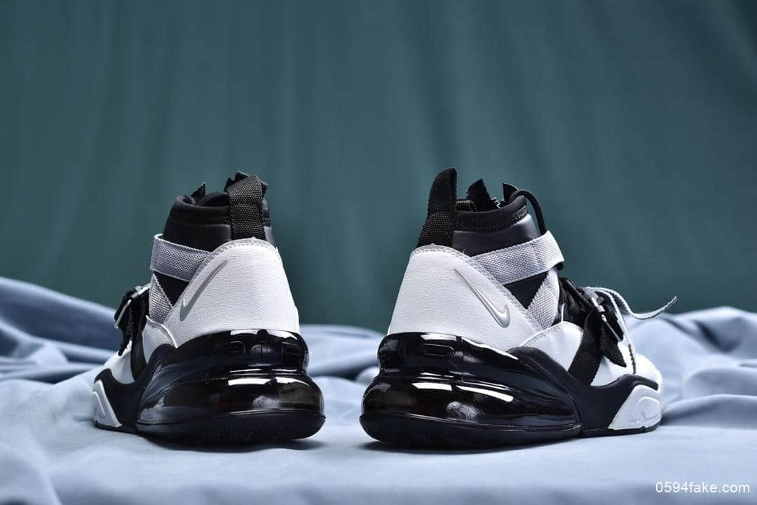 耐克Nike Air Force 270 Utility拉链二代公司级高帮空军机能后半掌气垫慢跑鞋 货号：AQ0572-003