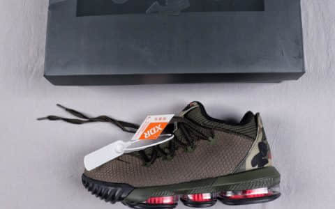 耐克Nike Lebron XVI Low EP纯原版本勒布朗詹姆斯16代篮球战靴原厂缓震科技纤维气垫支持实战 货号：CI2669-300
