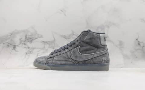 耐克Nike Blazer Mid Retro 3M公司级版本麂皮卫冕冠军高帮开拓者3M反光设计休闲板鞋 货号：371761-900