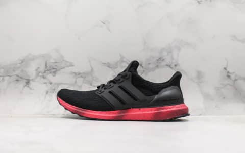 阿迪达斯Adidas Ultra Boost 4.0黑红扎染公司级版本原装巴斯夫大底原厂针织鞋面休闲透气慢跑鞋 货号：FV7282