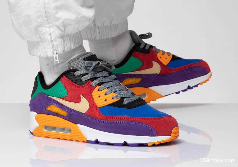 穿上它等于穿上了彩虹！Nike Air Max 90“Viotech”将于8月29日发售！ 货号：CD0917-600