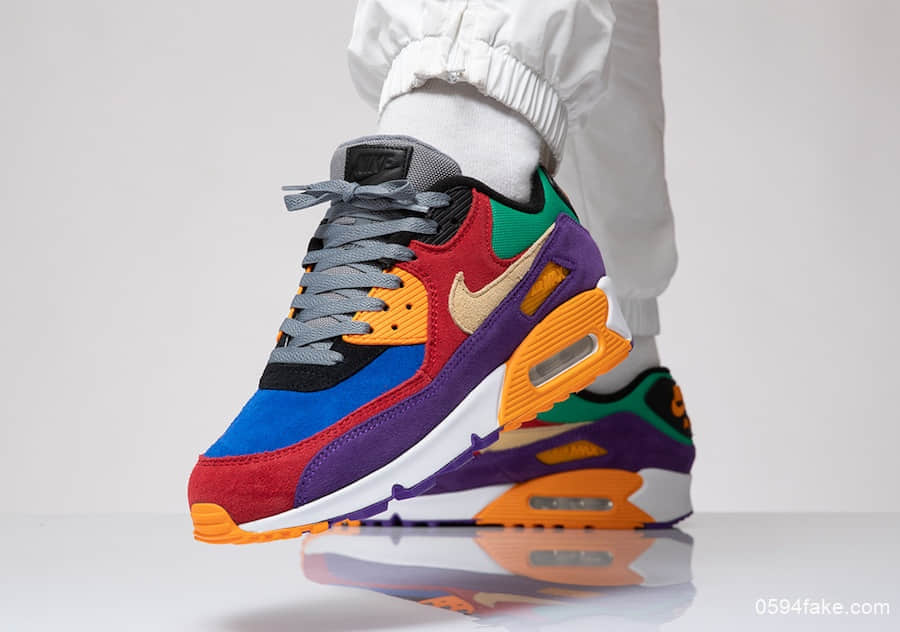 穿上它等于穿上了彩虹！Nike Air Max 90“Viotech”将于8月29日发售！ 货号：CD0917-600