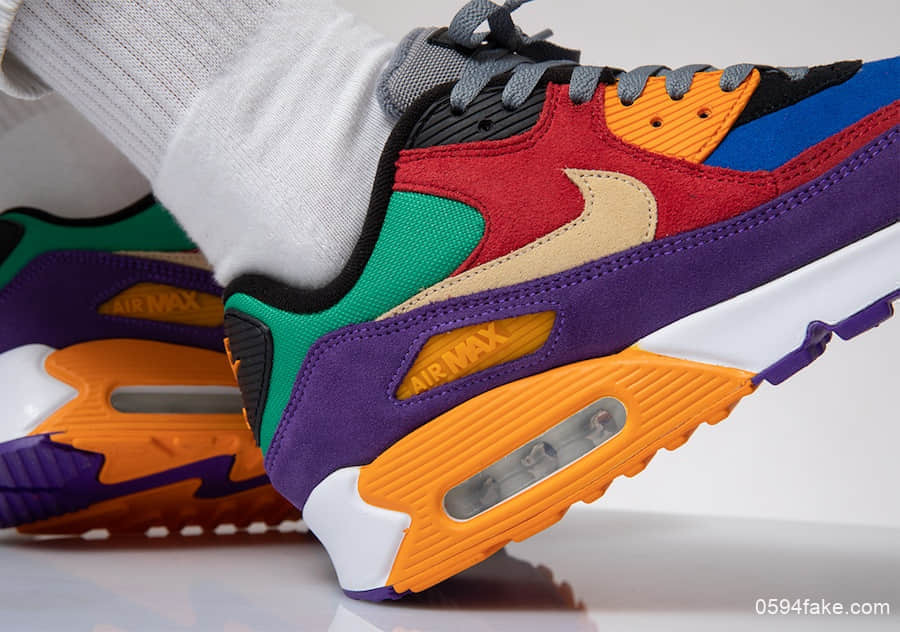 穿上它等于穿上了彩虹！Nike Air Max 90“Viotech”将于8月29日发售！ 货号：CD0917-600