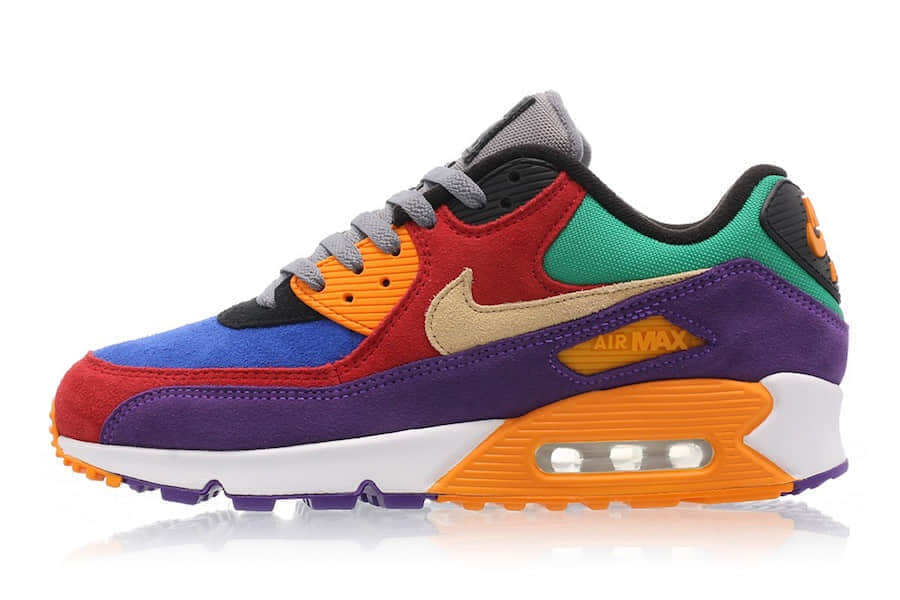 穿上它等于穿上了彩虹！Nike Air Max 90“Viotech”将于8月29日发售！ 货号：CD0917-600