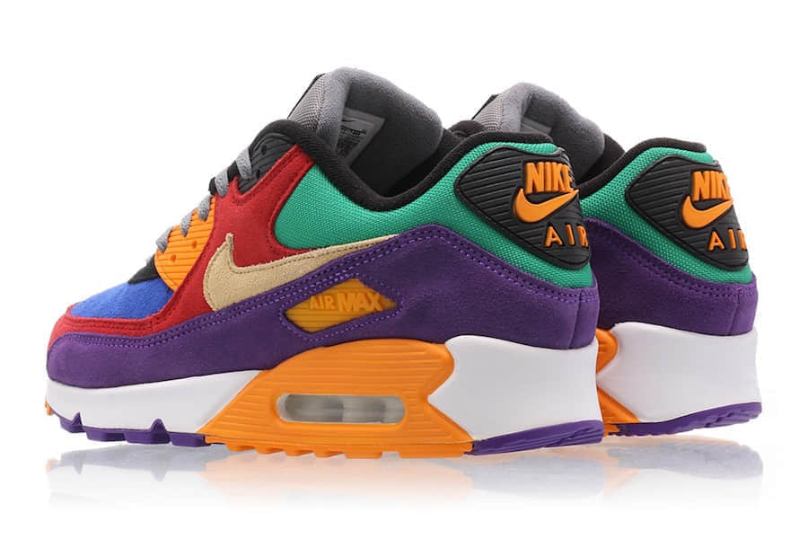 穿上它等于穿上了彩虹！Nike Air Max 90“Viotech”将于8月29日发售！ 货号：CD0917-600