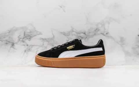 彪马Puma Suede Platform蕾哈娜二代黑棕公司级 杨幂同款 货号：363559-02