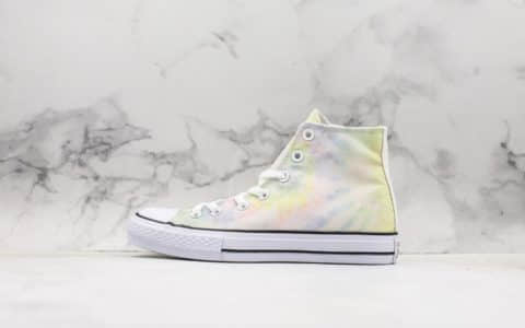 匡威Converse Chuck Taylor意大利限定扎染渐变马卡龙高帮帆布鞋真标带半码三星标欧斯奈鞋垫真标原盒 货号：162150C