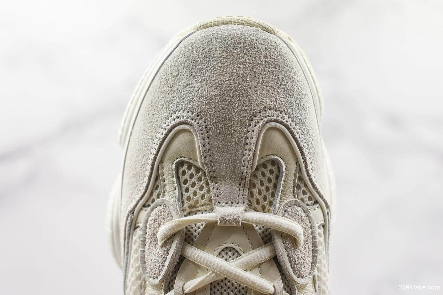 阿迪达斯Adidas Yeezy 500 “Bone White”骨白OG纯原带半码 复古老爹鞋 进口皮料原厂阵线 货号：FV3573