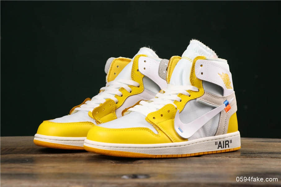 乔丹Off-White x Jordan 1 Powder Blue公司级全头层AJ1新配色全网首发高帮实战篮球鞋 货号：AQ0818-149