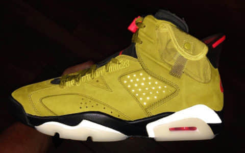 Travis Scott x Air Jordan 6再迎新配色！这次是浓郁芥末黄！