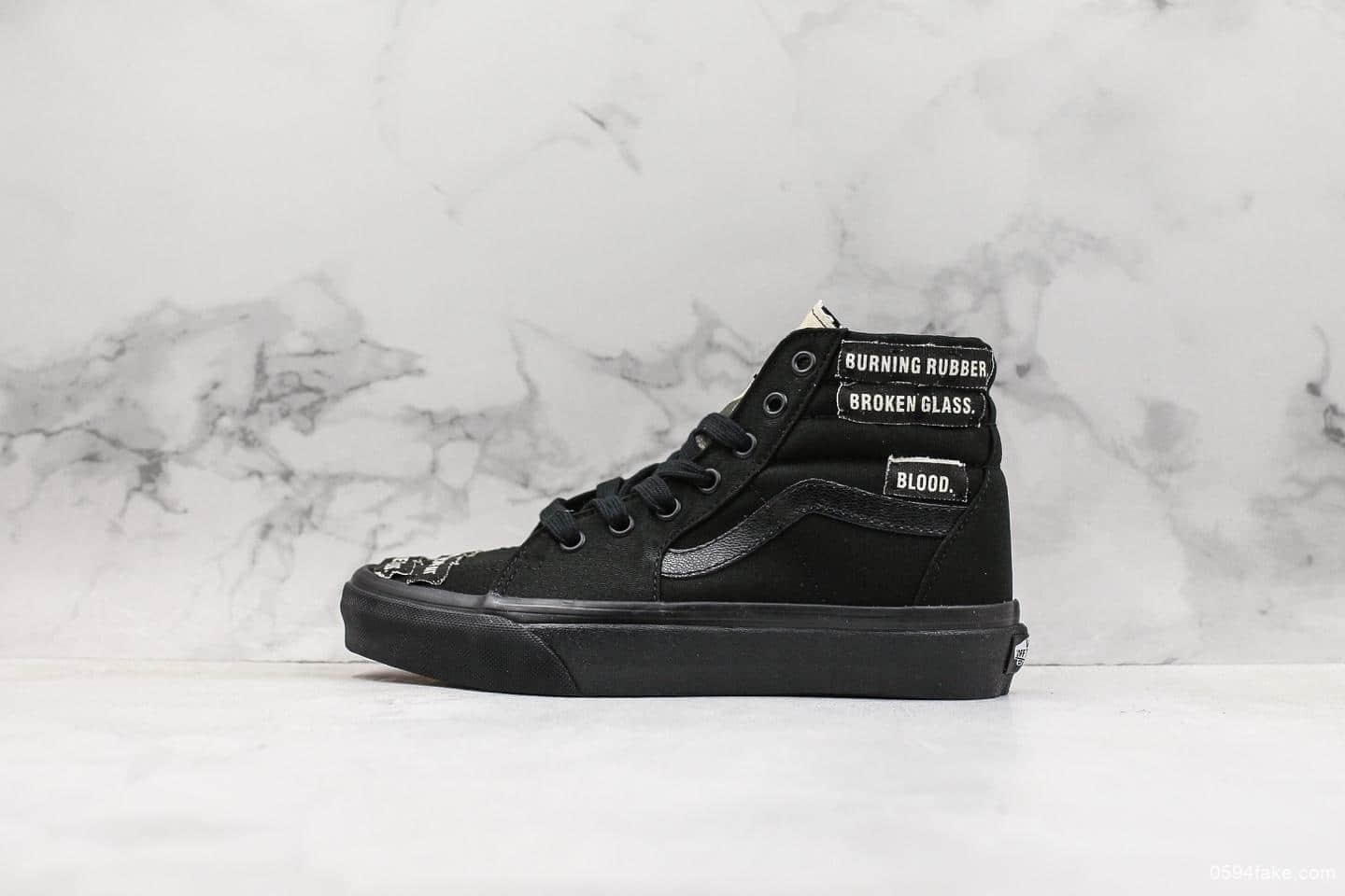 万斯Enfants Riches Déprimés x Vans Sk8-Hi公司级真标硫化版本联名款限量版全手工缝制工艺细节请对比ZP