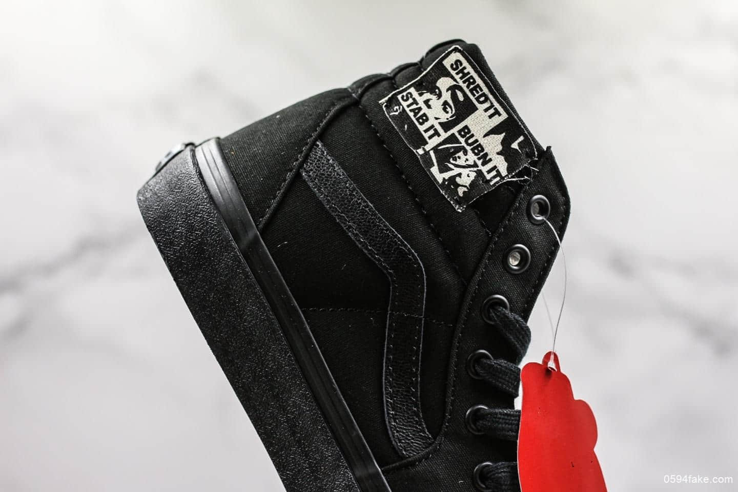 万斯Enfants Riches Déprimés x Vans Sk8-Hi公司级真标硫化版本联名款限量版全手工缝制工艺细节请对比ZP