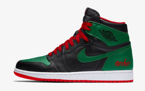 Gucci配色的Air Jordan 1！明年2月29日发售！ 货号：555088-030