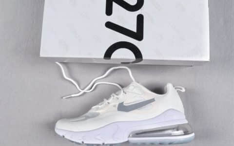 耐克Nike React Air Max 270公司级版本高桥盾网纱系列蓝绿机能半气垫跑步鞋 货号：AQ9087-100