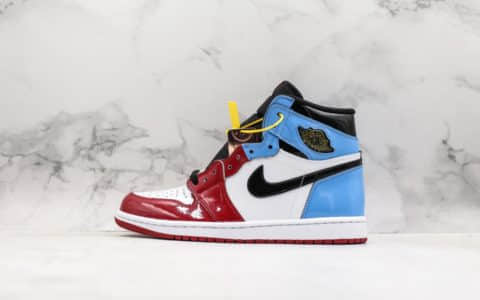 乔丹Air Jordan 1 Fearless纯原版本芝加哥结合北卡蓝配色乔丹名人堂实战篮球鞋 货号：CK5666-100