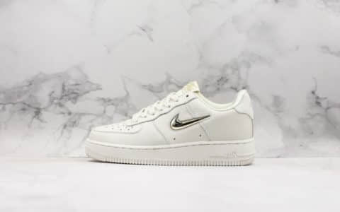 耐克Nike Air Force 1 Low Jewel耀眼宝石纯原版本全头层空军一号复古金属钩休闲板鞋内置气垫 货号：AO3814-001