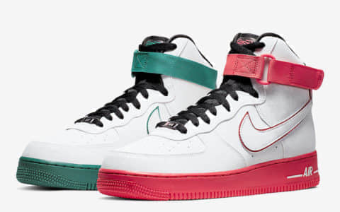 鸳鸯配色个性十足！Nike Air Force 1 High“China Hoop Dreams”将于8月31日发售！ 货号：CK4581-110