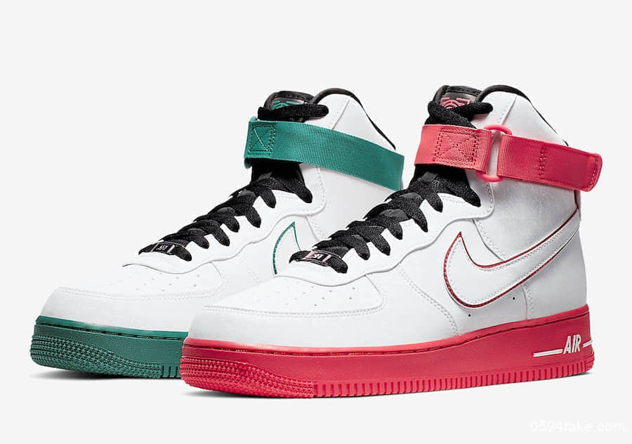 鸳鸯配色个性十足！Nike Air Force 1 High“China Hoop Dreams”将于8月31日发售！ 货号：CK4581-110