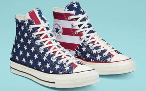 向美国独立日致敬！这双Converse Chuck 70有点个性！ 货号：166426C