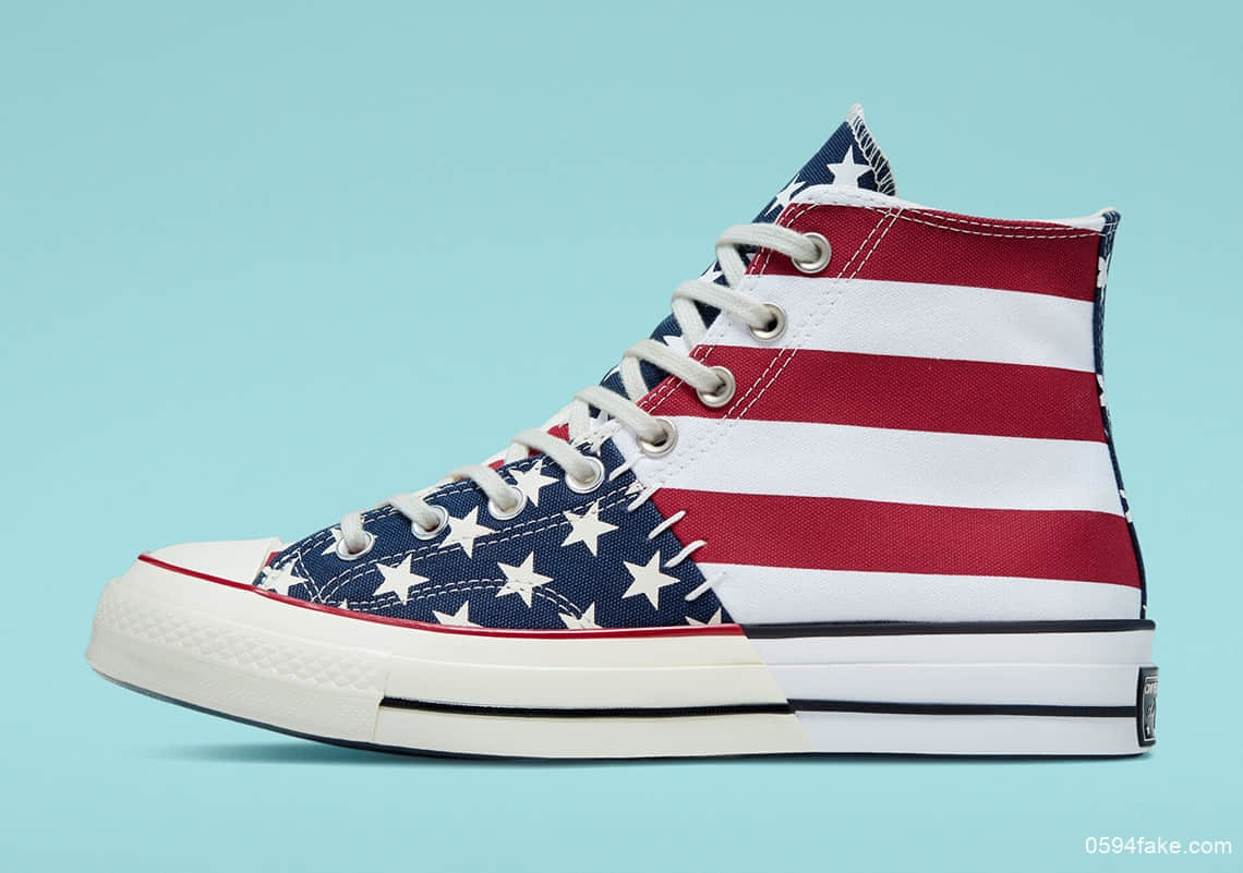 向美国独立日致敬！这双Converse Chuck 70有点个性！ 货号：166426C