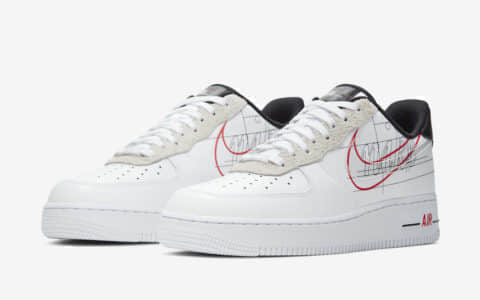 耐克Nike Air Force 1 Script Swoosh预计将于8月10日发售小伙伴们手速要快哦！货号：CK9257-100