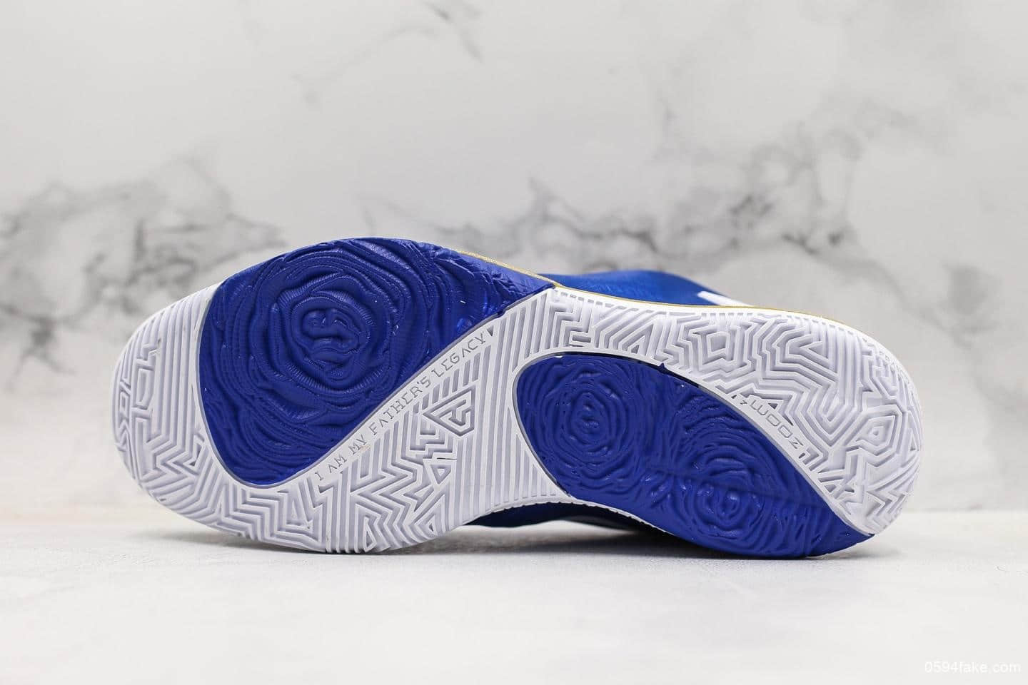 耐克Nike Zoom Freak 1一代字母哥签名蓝橙大倒钩纯原版本双气垫低帮休闲运动篮球鞋 货号：BQ5422-400