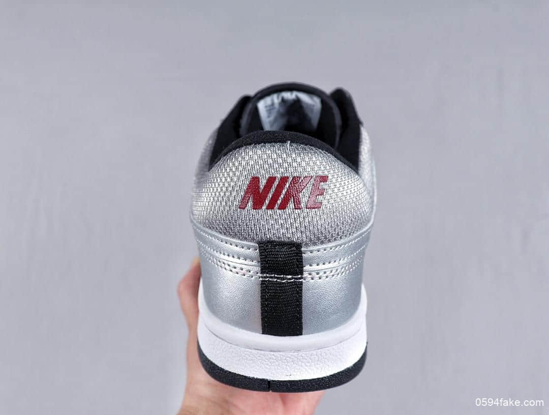 耐克Nike Court Force Low Premium公司级网球空军系列低帮复古经典休闲运动板鞋子弹银灰反光黑红底空军系列男鞋真标半码制 货号：314361-001