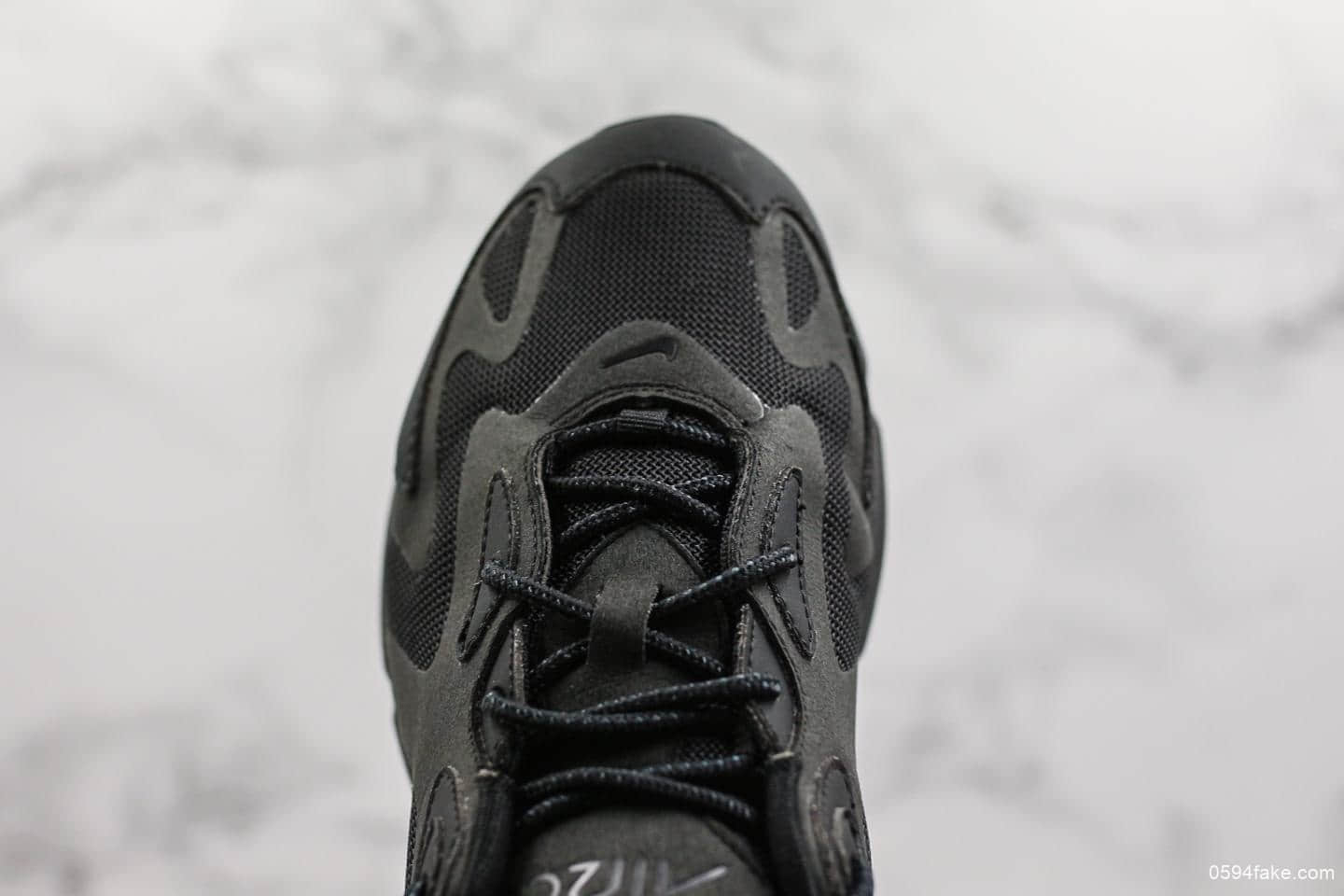 耐克Nike Air Max 200半掌气垫翻毛皮拼接公司级版本休闲运动鞋内置Max气垫 货号：AQ2568-003