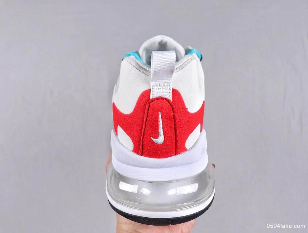 耐克Nike Air Max 270 React Bauhaus撞色设计后置气垫运动鞋公司级版本区别市面通货版本 货号：AQ4971-003